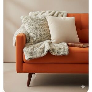 Faux Fur Leopard Throw Blanket Animal Print & Shams